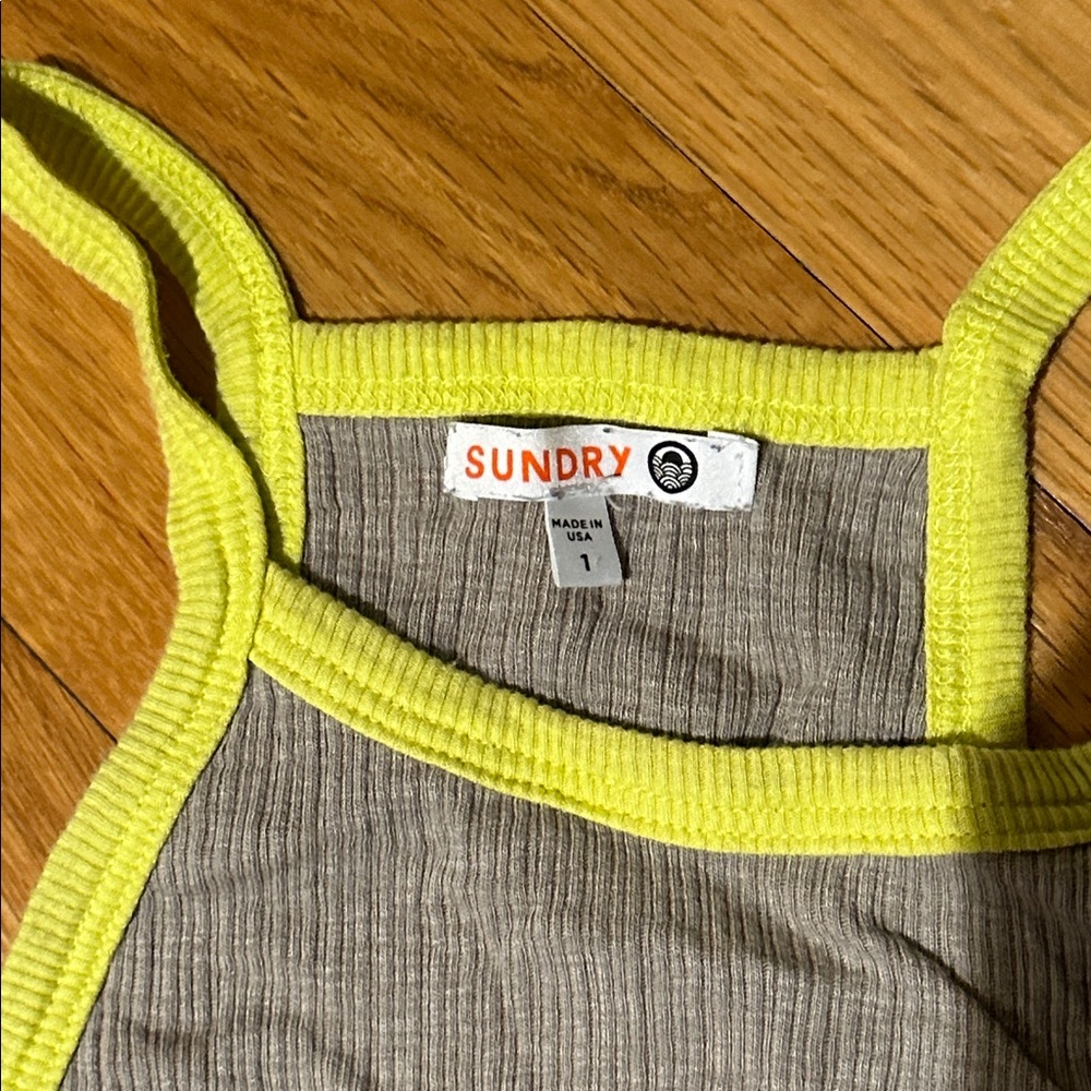 Sundry Ribbed Tank Tops - Picture 3 of 3